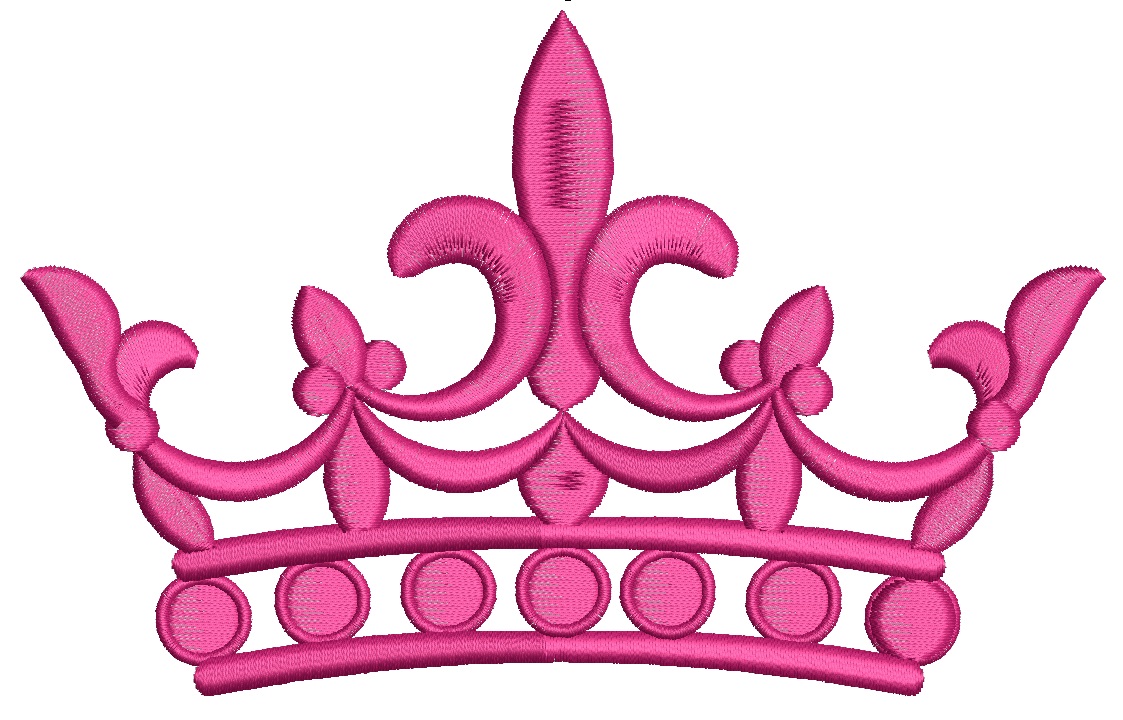 Crown embroidery design design tested 