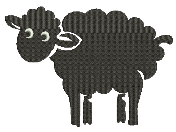 Sheep Machine Embroidery Design, instantly download