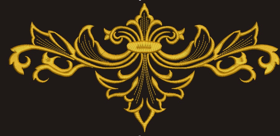 Big baroque carving pattern Machine embroidery design - instantly download 