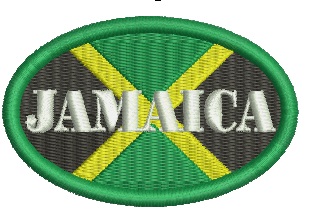 Jamaica Patch Machine Embroidery Design 