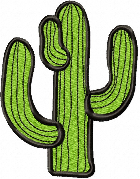 Cactus Machine Embroidery Design 