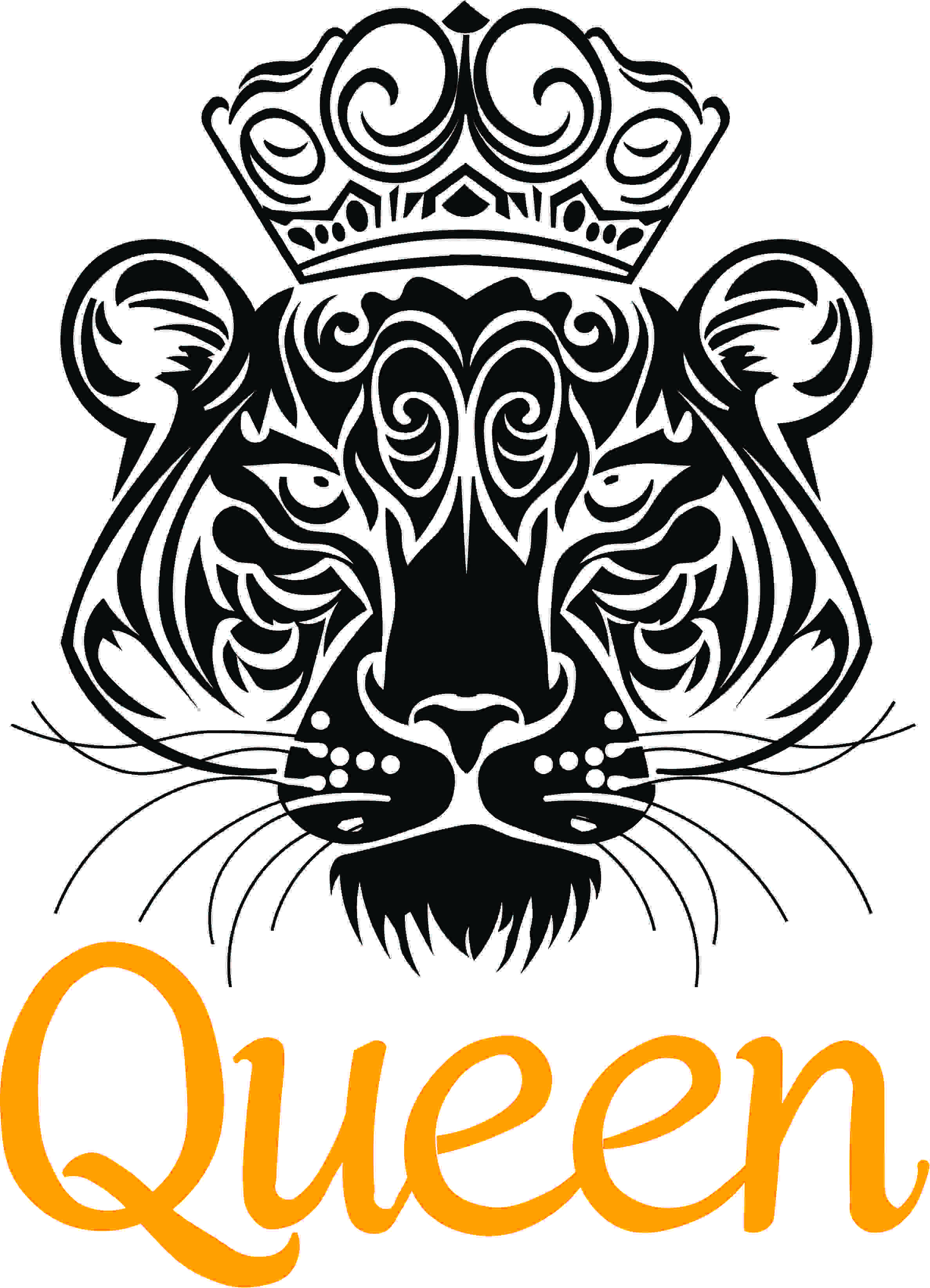 Tiger vector SVG. dxf, PNG. EPS. jpg big size 