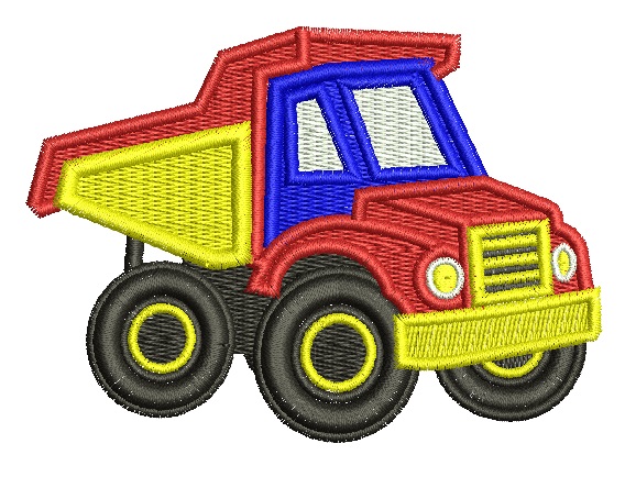 Dump Truck Machine Embroidery Design05102025