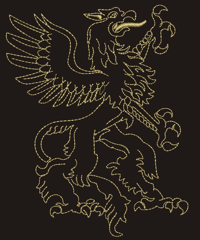 Griffin Gryphon  Machine Embroidery Design  