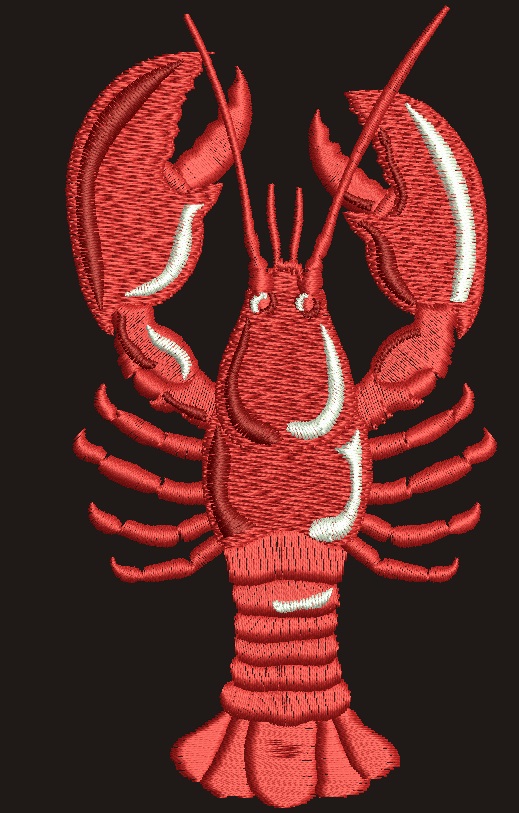 Lobster Machine Embroidery Design 