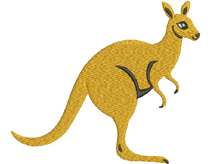 Kangaroo Machine Embroidery Design 