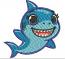 Baby Shark machine embroidery design, instantly download 