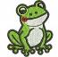 Frog  Embroidery Machine Embroidery Design, Instant Download 