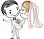 Lovely cartoon wedding Machine Embroidery Designs, instantly download 