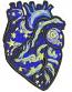 Van Gogh Starry Night Realistic heart Machine Embroidery Designs, instantly download 
