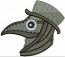 Plague Doctor Machine Embroidery Design, instantly download 
