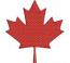 Canada maple leaf machine embroidery design 