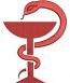 Snake and bowl medical icon machine embroidery design 