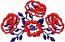 Boho Ethnic Style Bouquet of Flowers Machine Embroidery Design  
