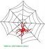 Spider on Web Machine Embroidery Design 