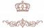 Crown and Horizontal Pattern Machine Embroidery Design 