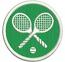 Tennis Racket Machine Embroidery Design 