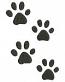 Playful Cat Footprints Machine Embroidery Design
