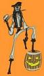 Pirate Skeleton Machine Embroidery Design 