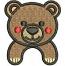 Baby Bear Machine Embroidery Design 