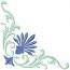 Scroll Corner Machine Embroidery Design 