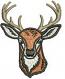 Whitetail Buck Machine Embroidery Design 
