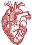 Realistic Heart Machine Embroidery Design 