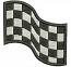 Racing Flag Machine Embroidery Design