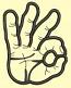 Hand Gesture OK Machine Embroidery Design 