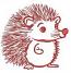 Hedgehog Machine Embroidery Design 