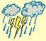 Clouds and Lightning Machine Embroidery Designs 