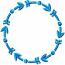 Arrow Wreath Frame for Monogram Machine Embroidery Design 