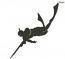 Underwater Hunter Silhouette Machine Embroidery Design 