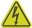 Electrician Warning Sign with Lightning Machine Embroidery Design 