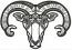 Rams Head Machine Embroidery Design 