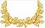 Oak Branches Wreath and Bow Machine Embroidery Design 
