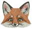 Fox Cub Head Machine Embroidery Design  