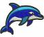 Dolphin Machine Embroidery Design 