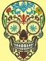 Sugar Skull Machine Embroidery Design – Day of the Dead Calavera 