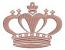 Pink Princess Crown Machine Embroidery Design 