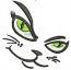 Cat smile machine embroidery design cute feline face for kids clothes accessories and home decor 