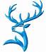Deer Machine Embroidery Design for Soft Toy Faces and Decorative Projects 
