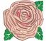 Rose flower machine embroidery design 