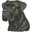 Cane Corso Dog Machine Embroidery Design, Dense Stitch Style, Large Hoop Format  