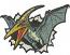 Pterodactyl Dinosaur Embroidery Design, Blue Yellow Flying Reptile, Detailed Animal Machine Embroidery Pattern 