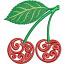 Cherry Machine Embroidery Design, Ornamental Cherry Embroidery File, Decorative Fruit Embroidery Pattern