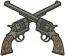 Crossed Western Revolvers Machine Embroidery Design, Vintage Cowboy Pistols, Wild West Gun Emblem, Sheriff Style Jacket Patch, Retro Western Digital File PES DST
