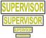 Supervisor Security Name Tape Machine Embroidery Design, Custom Uniform Badge, Tactical Name Patch, Security Staff ID Patch, Jacket Vest Cap 