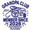 Grandpa Club Est 2026 Machine Embroidery Design Authentic Rugged Fishing Tools Pattern 4x4 5x5  