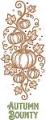 Autumn Bounty Pumpkin Vine Thanksgiving Fall Machine Embroidery Design Large Size Hoop 